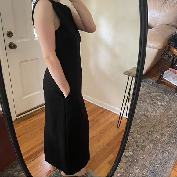 Everlane The Ponte Full Length Tank Dress Black M - Picture 3 of 7